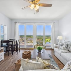Seaside Harmony High-Rise Condo at Laketown Wharf w/ Gulf Views, Pools, Balcony, Sleeps 10 | Daily Access to Activity Experiences